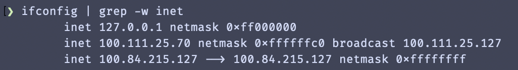 ifconfig